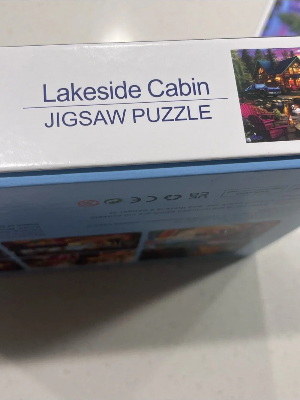 Scenic Lakeside Cabin 1000-Piece Jigsaw Puzzle - Colorful Sunset